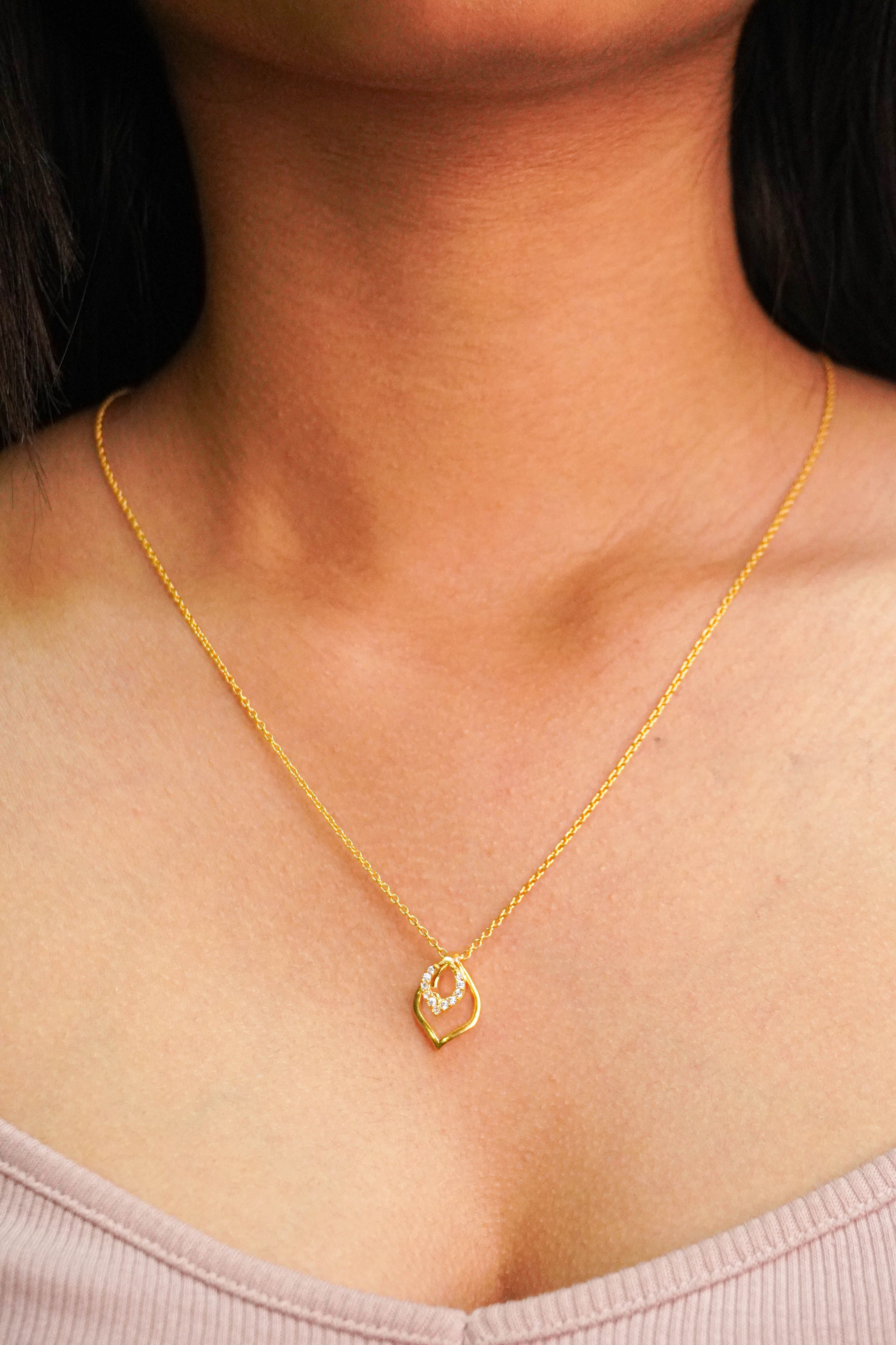 Petal Drop Pendant (Without Chain)